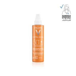 Vichy Capital Soleil Invisible Fluid Sunscreen Spray SPF50+ for Face and Body – 200ml